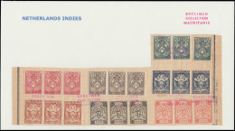 INDE NEERLANDAISE Timbres Pour Coffre-fort Flottant SPE - Coffres-forts Flottants 1/7 Complet, 7 Bandes De 3 Sur Page Al - Niederländisch-Indien