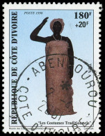 COTE D'IVOIRE Poste O - 1005, Valeur Non émise (180f.+ 20fr): Costume Tapa (Michel A1199) - Other & Unclassified