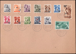 SARRE Poste FDC - 216/28 (dont 218 A/9A + 223 A/24 A + 227 A Sur Papier Jaune), Sur Enveloppe 20/11/47, Cette Date Est I - Unused Stamps