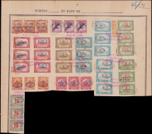 HONGRIE DEBRECZEN Poste SPE - (1/59) Collection De 36 Bandes De 3 Sur Page D'album UPU, Surcharge Rouge "spécimen Collec - Debreczen