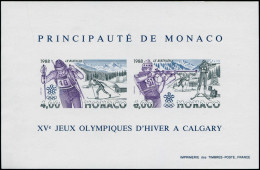 MONACO Blocs Feuillets ** - 40a, Non Dentelé: Jeux Olympiques De Calgary 88 - Cote: 310 - Altri & Non Classificati