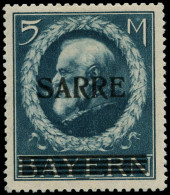SARRE Poste * - 30, Très Frais, Signé Dub: 5mk. Bleu - Cote: 1160 - Ongebruikt