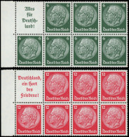 ALLEMAGNE EMPIRE Timbres De Carnets ** - Michel HB 85B/86B, 2 Feuillets: Hindenburg - Cote: 100 - Altri & Non Classificati