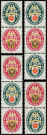 ALLEMAGNE EMPIRE Timbres De Carnets * - Michel S 68/71, Complet 4 Combinaisons - Cote: 123 - Altri & Non Classificati