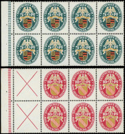 ALLEMAGNE EMPIRE Timbres De Carnets * - Michel HB 54/55 B1, 2 Panneaux Composites - Cote: 630 - Altri & Non Classificati