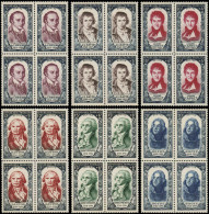 FRANCE Poste ** - 867/72, En Blocs De 4: Série Révolution 1789 - Cote: 400 - Unused Stamps