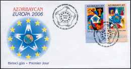 RUSSIE AZERBAIDJAN Poste FDC - 538/39, Non Dentelé, Cdf, Enveloppe Illustrée: Europa 2006 - Azerbaidjan