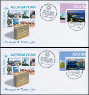 RUSSIE AZERBAIDJAN Poste FDC - 489/90, Non Dentelé, Cdf: Europa 2004, Vacances - Azerbaidjan