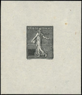 FRANCE Epreuves D'Artiste EPA - 129, épreuve Avec Faciale évidée, En Noir: Semeuse Lignée - Artistenproeven