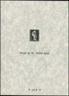 FRANCE Epreuves D'Artiste EPA - Concours Muller, Type Non Adopté, Marianne De Spitz Avec Cadre, épreuve En Noir - Artistenproeven