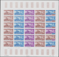 MONACO Poste ** - 1356, Feuille Complète De 30 Essais De Couleurs Dont Polychromes, Cd 22/7/82: Drakkars - Altri & Non Classificati