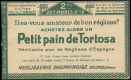 FRANCE Carnets ** - 170-C1, Série 93, Carnet De 20, Haut De Feuille, Légères Taches En Bdf: 10c. Pasteur - Cote: 70 - Otros & Sin Clasificación