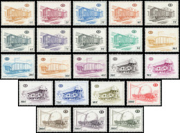 BELGIQUE Colis Postaux ** - 433/54, Complet, 22 Valeurs: Wagons De Marchandises - Cote: 121 - Altri & Non Classificati