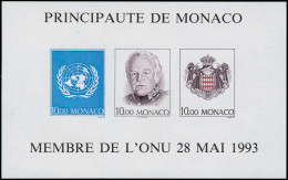 MONACO Blocs Feuillets ** - 62a, Non Dentelé: ONU - Cote: 220 - Blokken