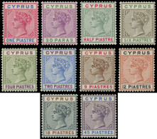 CHYPRE Poste * - 24/33, Complet 10 Valeurs: Victoria - Cote: 305 - Unused Stamps