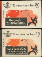 BELGIQUE Carnets ** - COB A35a + B, 2 Carnets Complet: Une Pêche Miraculeuse - Cote: 460 - 1907-1941 Oude [A]