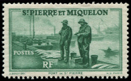 SAINT PIERRE & MIQUELON Poste * - 176a, Sans Indication De La Valeur: (35c) Vert - Cote: 200 - Ongebruikt