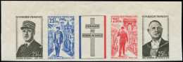 REUNION Poste ** - 403A, Bande Complète Non Dentelée: De Gaulle - Cote: 250 - Unused Stamps
