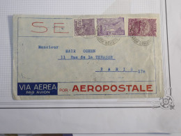 DR17 BRESIL   LETTRE AEROPOSTALE   1933 RIO    A PARIS FRANCE    + +AFF. INTERESSANT + - Cartas & Documentos