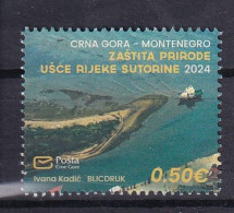 MONTENEGRO 2024,NATUR PROTECT,ESTURAY OF THE SUTORINA RIVER,MNH - Montenegro