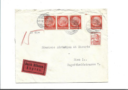 Expreßbrief 11.7.1938 Ohne Inhalt - Mischfrankatur - Usados