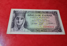 SIN SERIE** BILLETE ESPAÑA 5 PESETAS 1943 EBC- / XF+ SPAIN BANKNOTE *COMPRAS MULTIPLES CONSULTAR* - 5 Pesetas