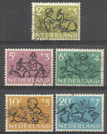 Netherlands 1952 Mi 601-605 Cancelled  (SZE3 NTH601-605) - Conigli