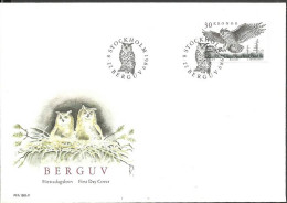 Sweden 1989 Mi 1565A FDC  (FDC ZE3 SWD1565A) - Uilen