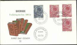 Sweden 1968 Mi 614CDoDu-615C FDC  (FDC ZE3 SWD614CDoDu-615Cb) - Writers