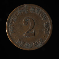  Allemagne / Germany, Wilhelm I, 2 Pfennig, 1875, Karlsruhe, Cuivre (Copper), TB+ (VF),
KM#2 - 2 Pfennig