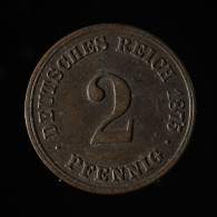  Allemagne / Germany, Wilhelm I, 2 Pfennig, 1875, Frankfurt, Cuivre (Copper), TTB+ (AU),
KM#2 - 2 Pfennig