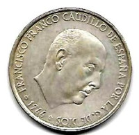 ESPAGNE SPAIN, Francisco FRANCO, 100 Pesetas Argent 1966  TTB+/SUP - 100 Pesetas