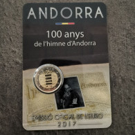 COINCARD 2 EURO ANDORRE 2017 L'HYMNE D'ANDORRE / ANDORRA EUROS - San Marino