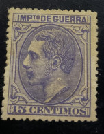 ESPAÑA.  EDIFIL NE6 * 15 CTS VIOLETA ALFONSO XII BONITO Y RARO SELLO NO EMITIDO - Unused Stamps