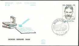 Monaco 1981 Mi 1492 FDC  (FDC LZE1 MNC1492b) - Writers