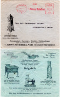 Norwegen 1930, Roter NIDAROS Firmenfreistempel Auf Illustriertem Werbe Umschlag - Briefe U. Dokumente