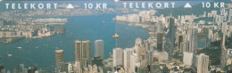 Denmark, KP 095 And TP 066, Hong Kong 94 Phonecard Ex., 2 Card Puzzle, Mint Only 2000 Issued, 2 Scans. - Denmark