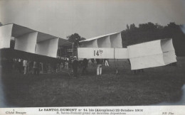 LE SANTOS DUMONT AEROPLANE 14 BIS 23 OCTOBRE 1906 SANTOS DUMONT PRENT SES DERNIERES DISPOSITIONS CPA BON ETAT - ....-1914: Precursors