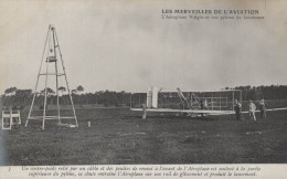 LES MERVEILLES DE L AVIATION L AEROPLANE WRIGT ET SON PILONE DE LANCEMENT CPA BON ETAT - ....-1914: Precursors