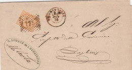 Domusnovas (Cagliari) Numerale A Punti 775 Del 1876 - Storia Postale