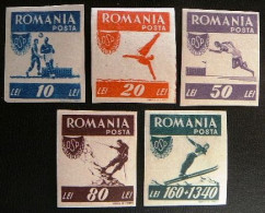 (dcos-412)  Romania  -  Roumanie - Roemenië     Mi 1000-04       MNH   1946  Unperforated  -  Non-dentelé  -  Ongetand - Ongebruikt