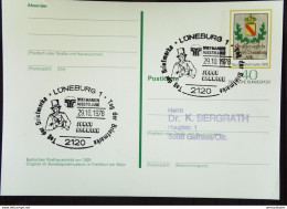 BRD: So-GA Tag.d.Bfm "Badische Posthausschild" Mit SSt Lüneburg 29.10.1978 !! Frühentwertung Um 3 Tage Knr: P 139 - Postcards - Used