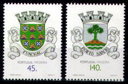 PORTUGAL/MADEIRA 1994 - Michel Nr. 176/177 - MNH/** - Municipal Coat Of Arms - Funchal/Porto Santo - Madeira