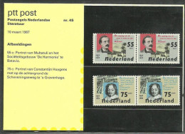 Netherlands 1987 Mi 1313-1314 MNH  (ZE3 NTHpppar1313-1314) - Writers