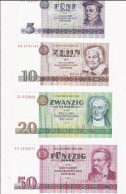 1 Satz Geldscheine Der DDR 5-500 Mark Bankfrisch - Collezioni