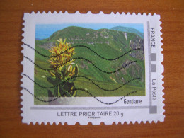 France Obl   ID 7  Illustration Gentiane - Used Stamps