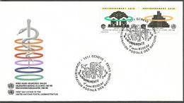 UNO Geneva 1993 Mi 231-232 FDC  (FDC ZE1 UNG231-232) - OMS