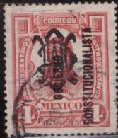 1916 MÉXICO JUAN ALDAMA 4c. Sc. 426 MONOGRAMA VILLA INVERTIDO USADO. VILLA MONOGRAM INVERTED, REVOLUTION - Mexico