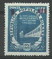 Romania 1952 Mi 1358 MNH  (ZE4 RMN1358) - Elektriciteit