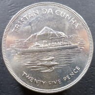 Tristan Da Cunha - 25 Pence 1977 - 25° Adesione Di Elisabetta II - KM# 1 - Andere - Afrika